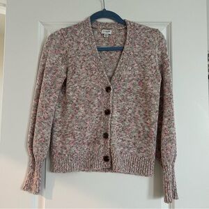 J. Crew Cozy Multicolor Button-Up Cardigan